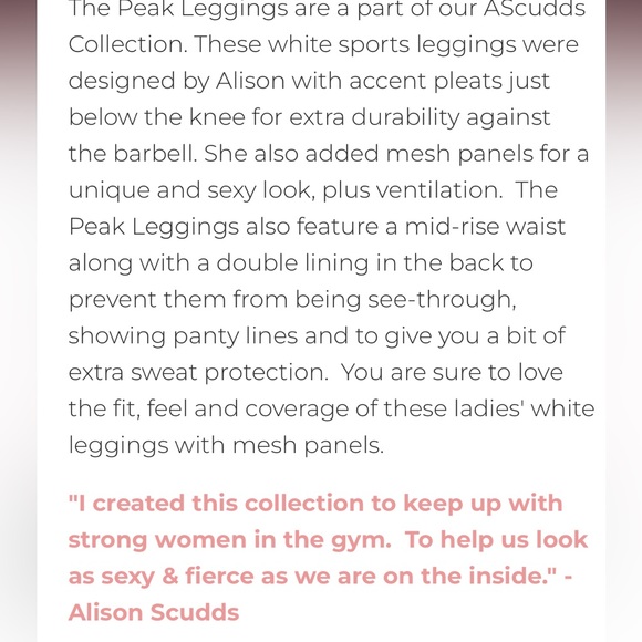 Born Primitive Peak Leggings L M white weightlifting CrossFit mesh - Picture 6 of 11